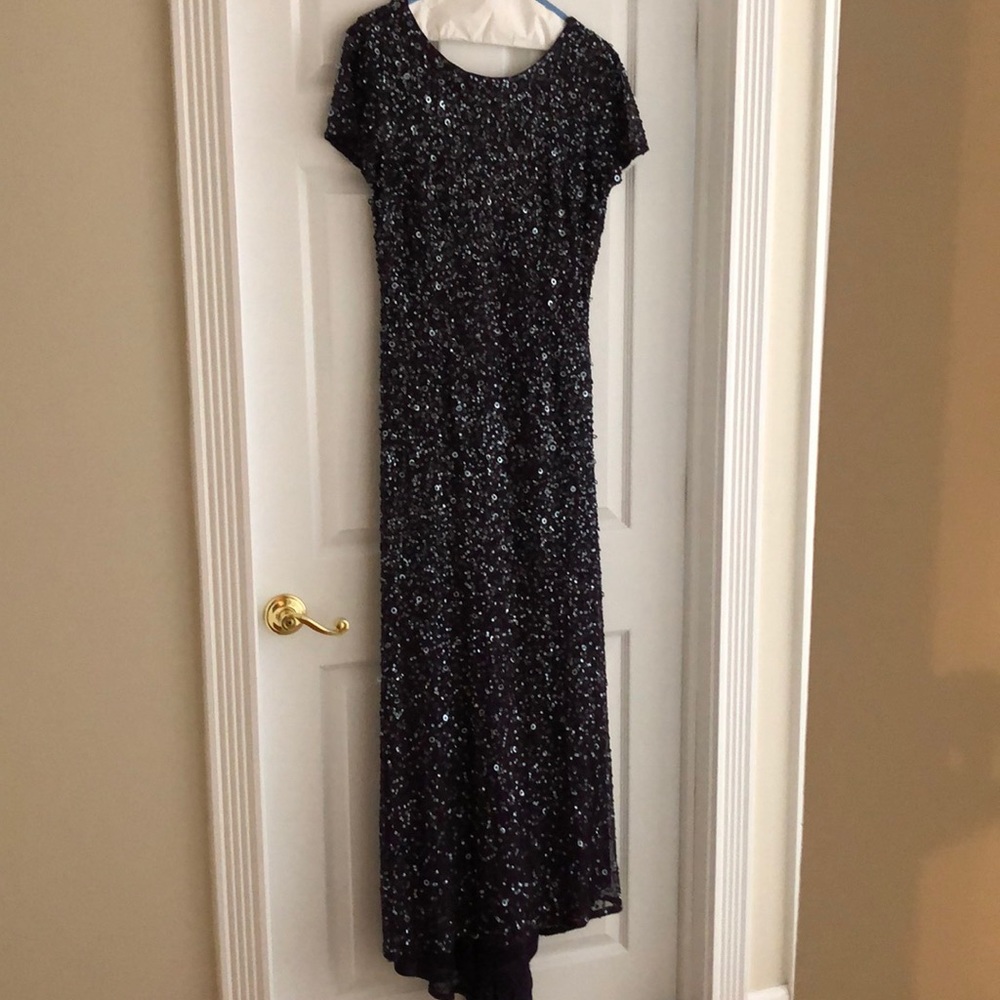 Barely used sequined plum gown
